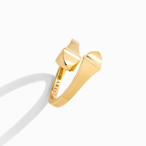 Cleo Full Gold Midi Ring