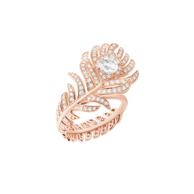 Plume de Paon Small Ring