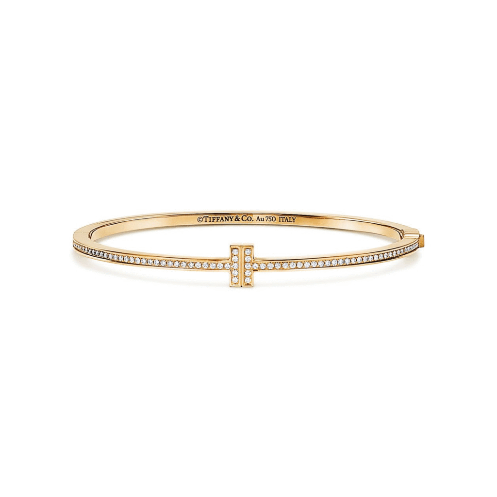 Tiffany T Diamond Hinged Wire Bangle