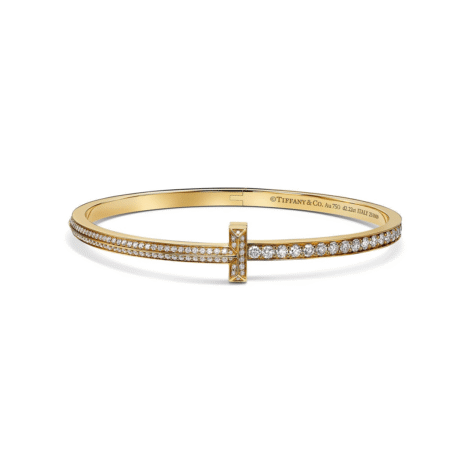 Tiffany T T1 Narrow Pavé Diamond Hinged Bangle