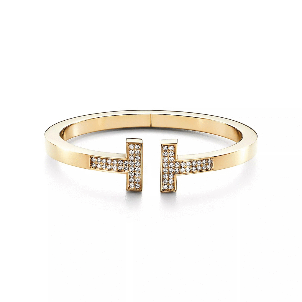 Tiffany T Pavé Diamond Square Bracelet