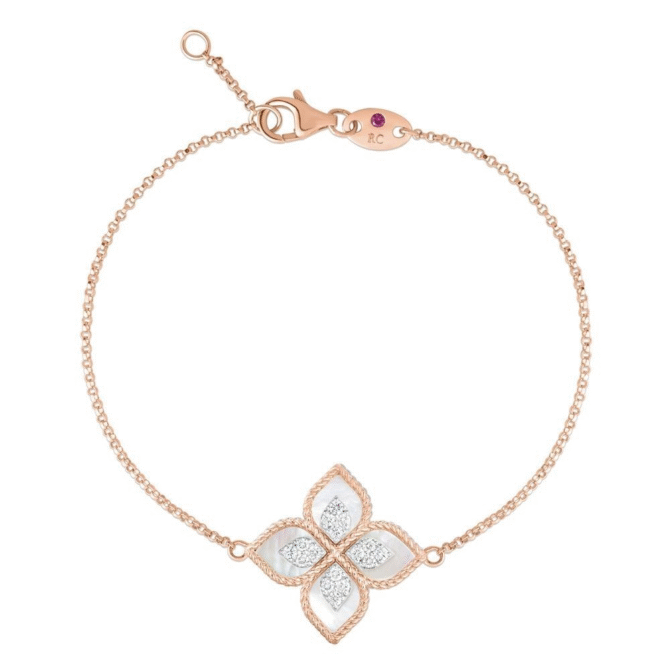 Princess Flower Bracelet with Diamonds