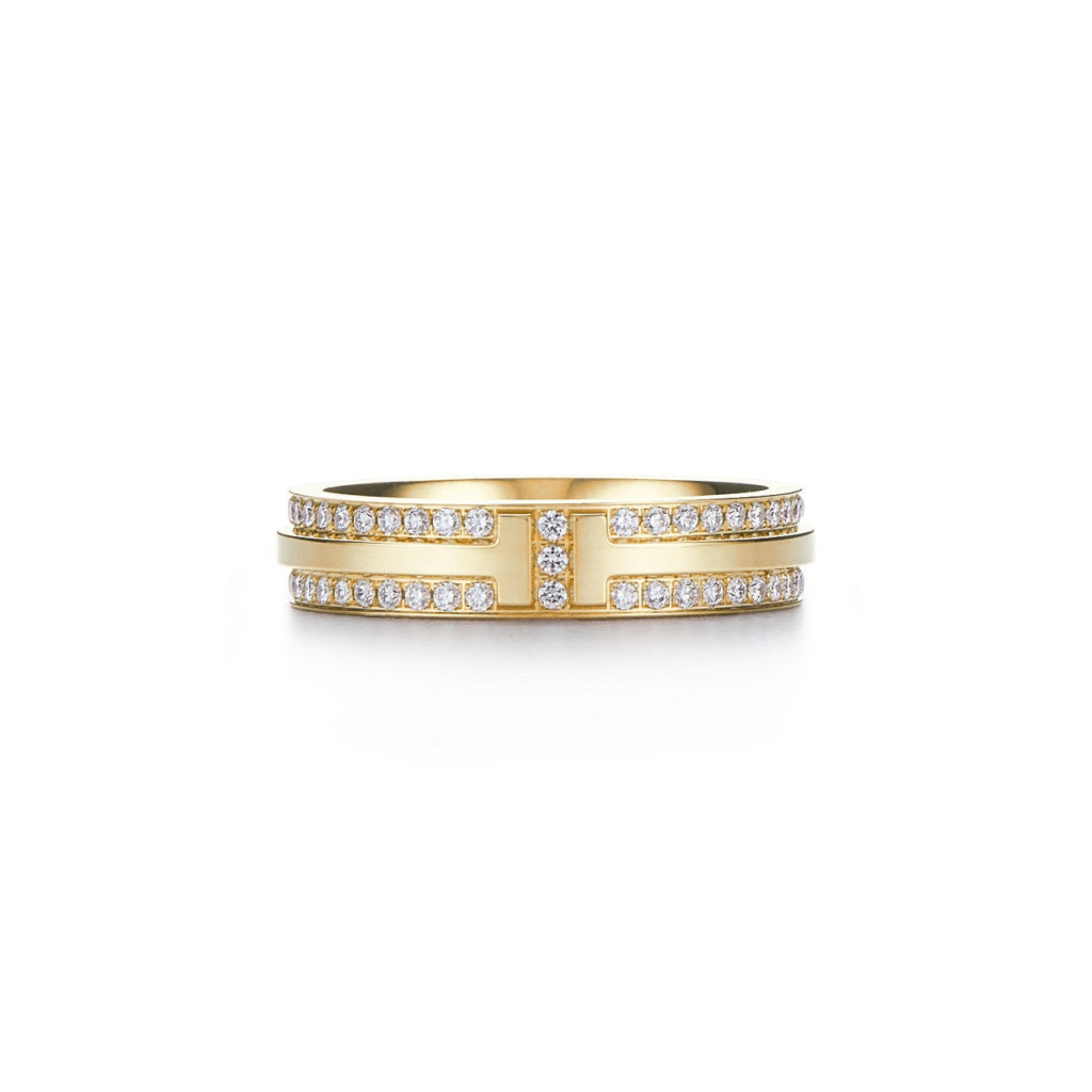Tiffany T Narrow Pavé Diamond Ring