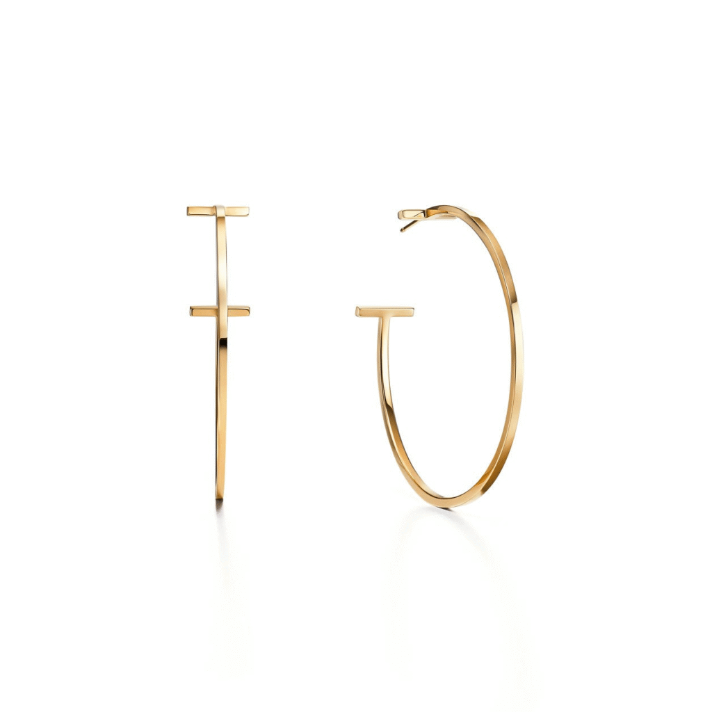 Tiffany T Wire Hoop Earrings, Extra Large