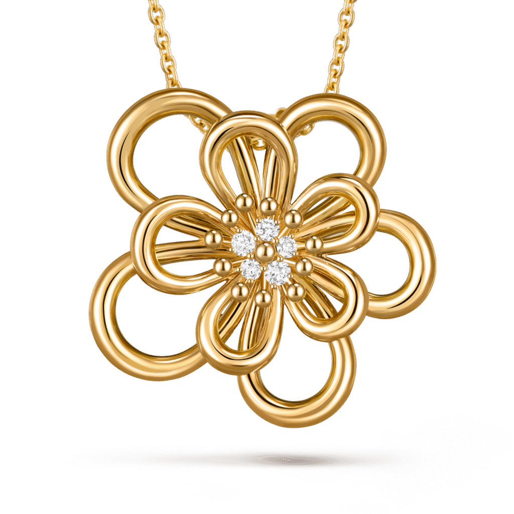 Flowerlace Clip Pendant