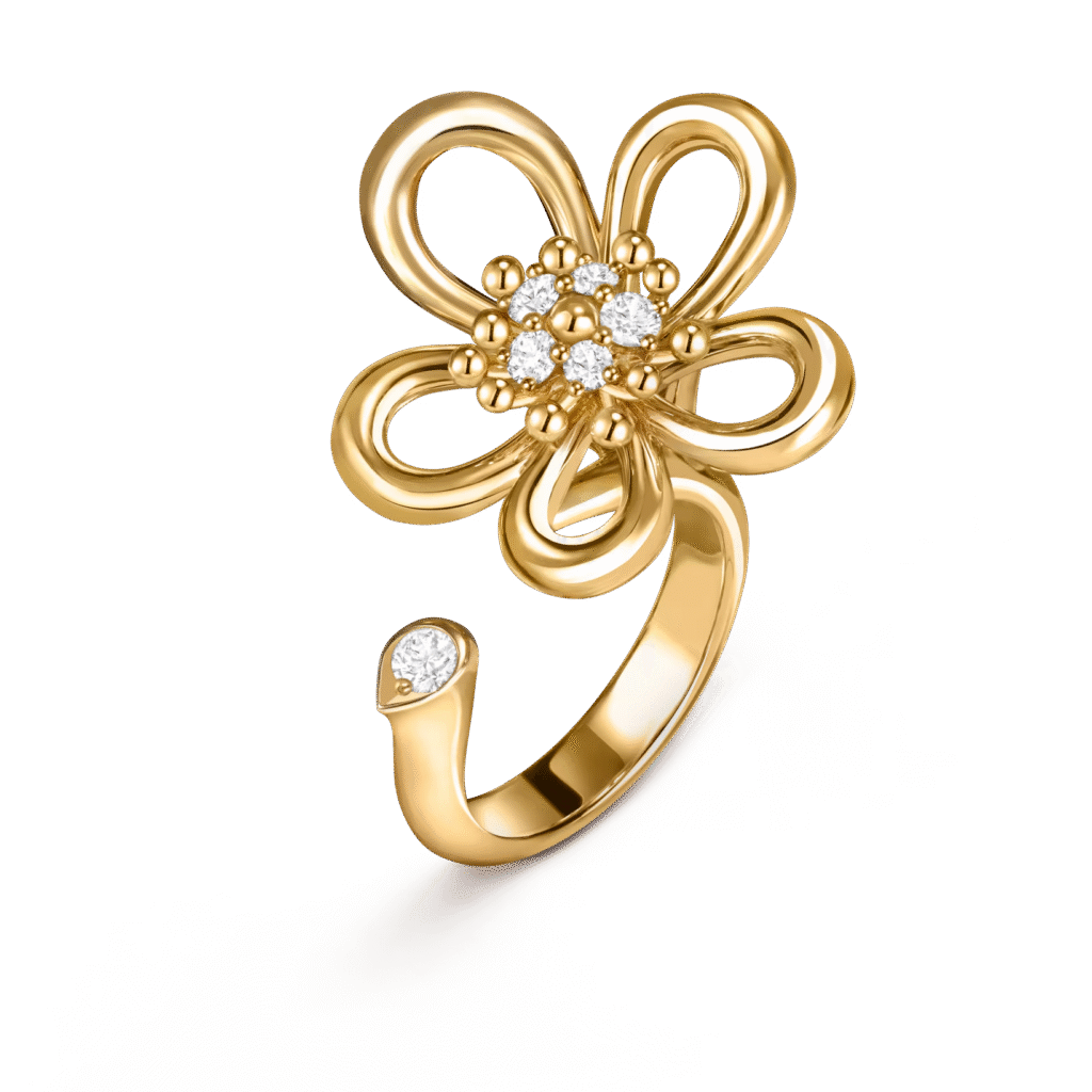Flowerlace Between the Finger Ring