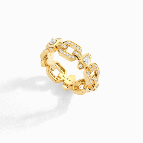 Tip-Top Link Full Diamond Ring