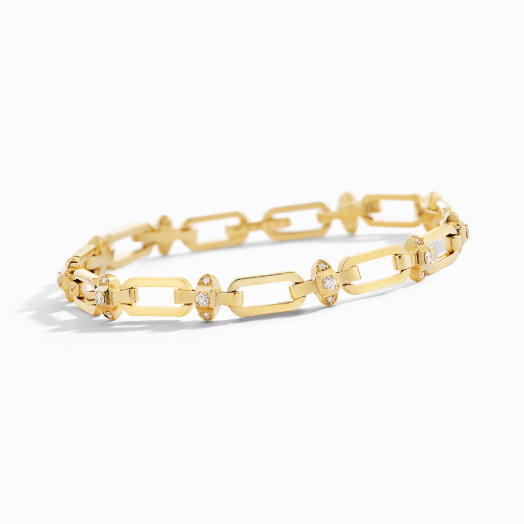 Tip-Top Link Gold Bracelet