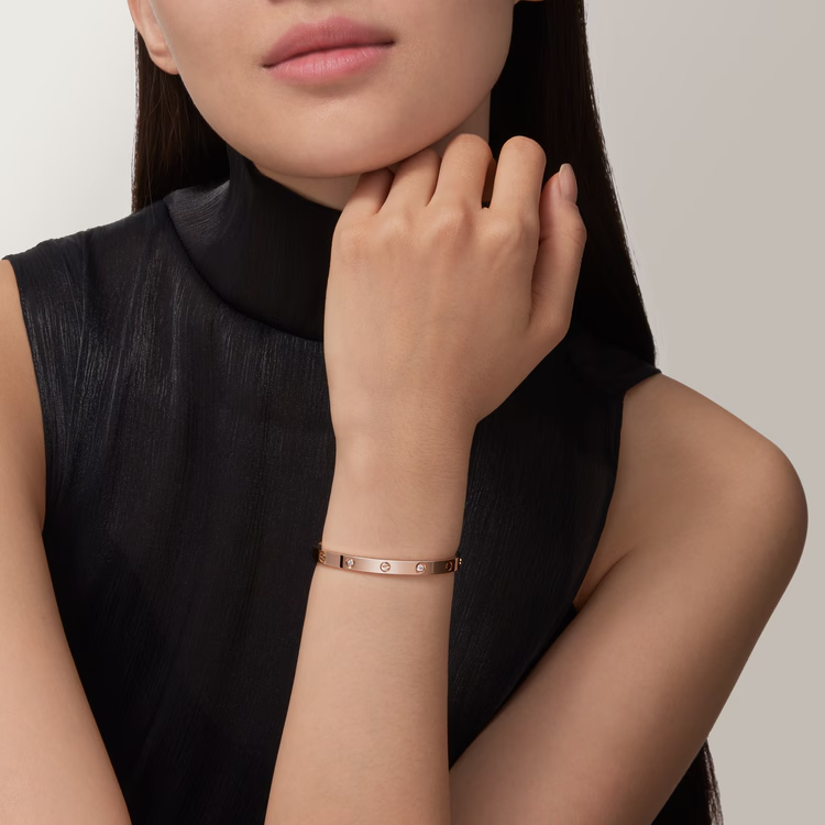 Love Bracelet, Medium Model, 4 Diamonds