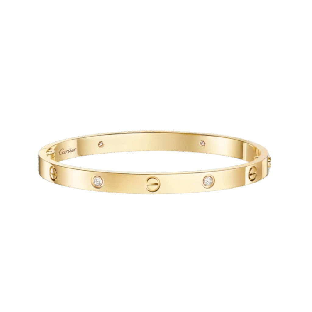 Love Bracelet, Medium Model, 4 Diamonds