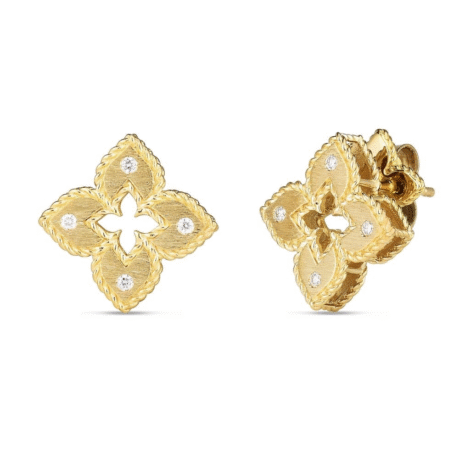Venetian Princess Earrings with Diamonds, Mini