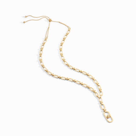 Tip-Top Link Gold Long Necklace