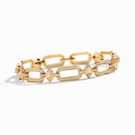 Tip-Top Link Full Diamond Bracelet