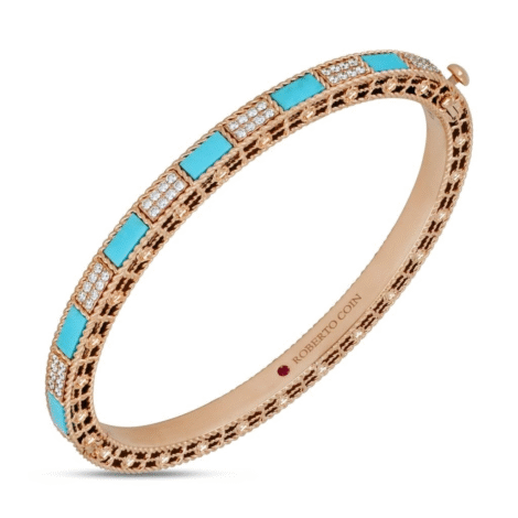 Art Deco Bangle with Stone and Diamonds