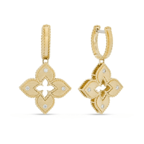 Venetian Princess Earrings with Diamonds