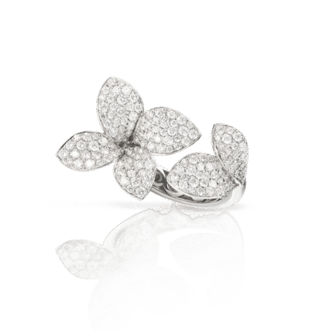 Giardini Segreti Ring, Six Leaves Small Flower