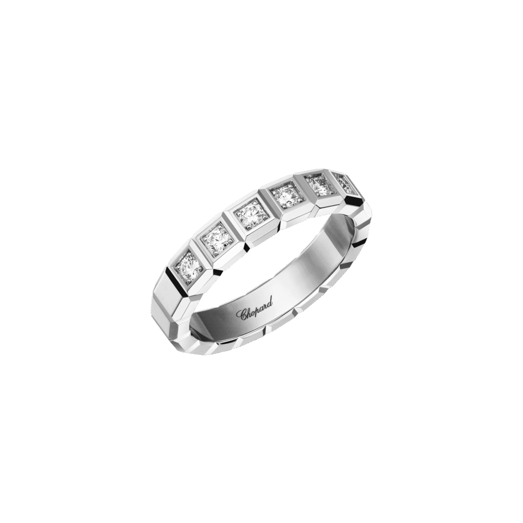 Ice Cube Ring, Ethical Gold, Half-set Diamonds