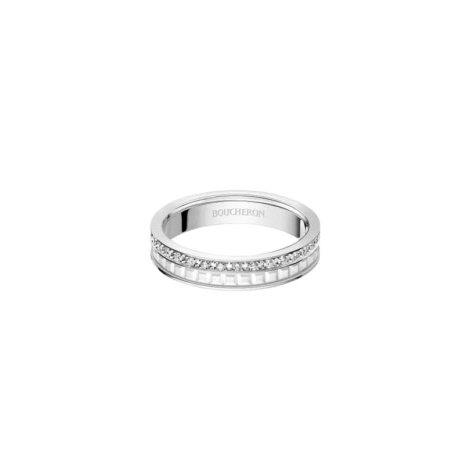 Quatre Wedding Band Double White Edition