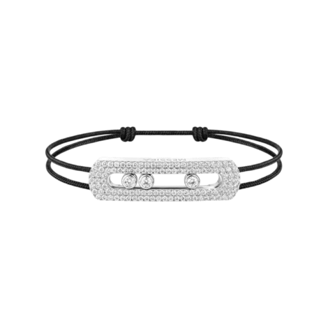 Move Titanium Natural XL Pavé Cord Bracelet