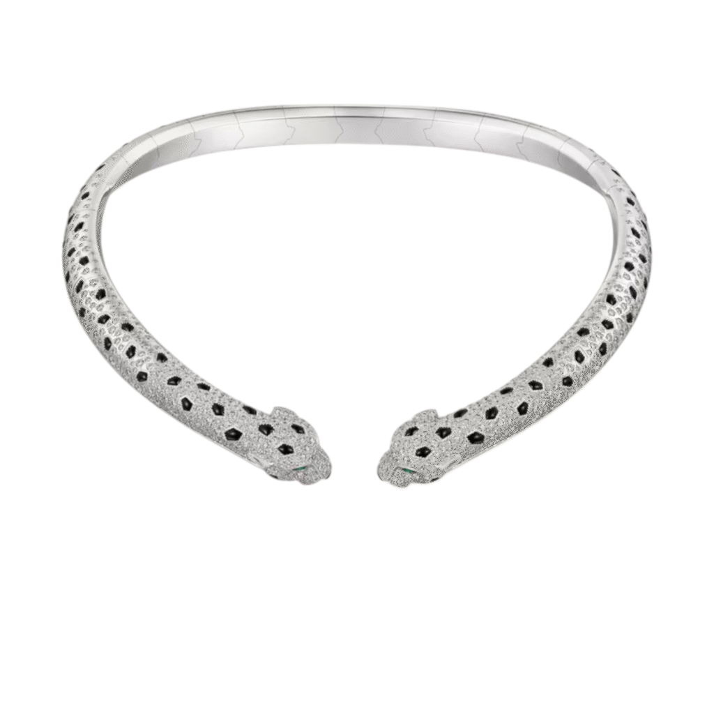 Panthčre de Cartier Torque Necklace, Articulated, Paved