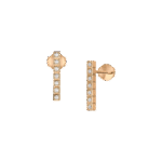 Ice Cube Earrings, Ethical Gold, Full-set Diamonds