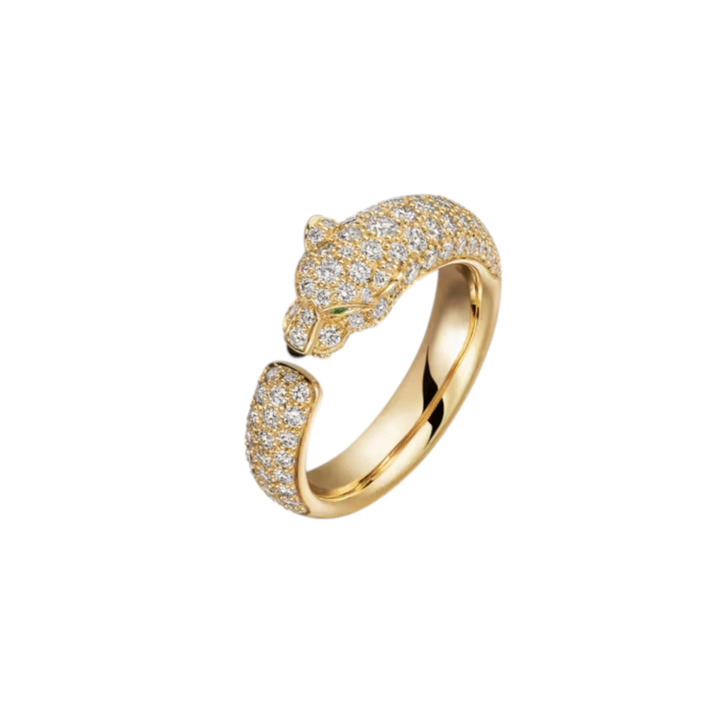 Panthčre de Cartier Ring, Small Model, Paved