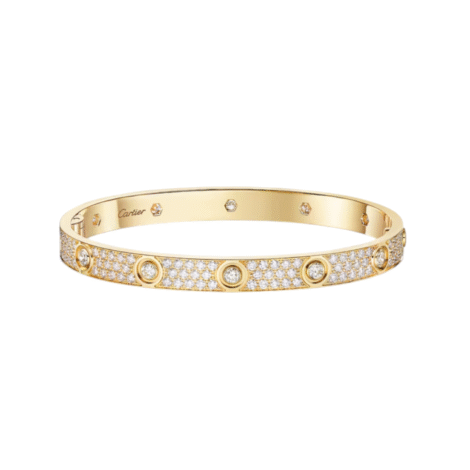 Love Bracelet, Classic Model, Paved, 10 Diamonds