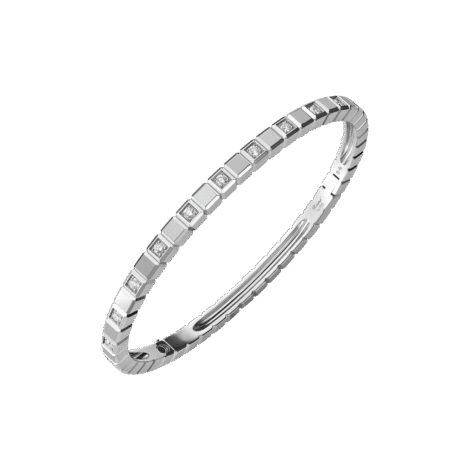 Ice Cube Bangle, Ethical Gold, Half-set Diamonds