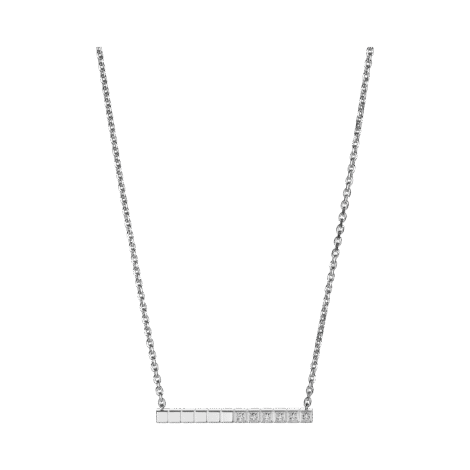Ice Cube Necklace, Ethical Gold, Half-set Diamonds