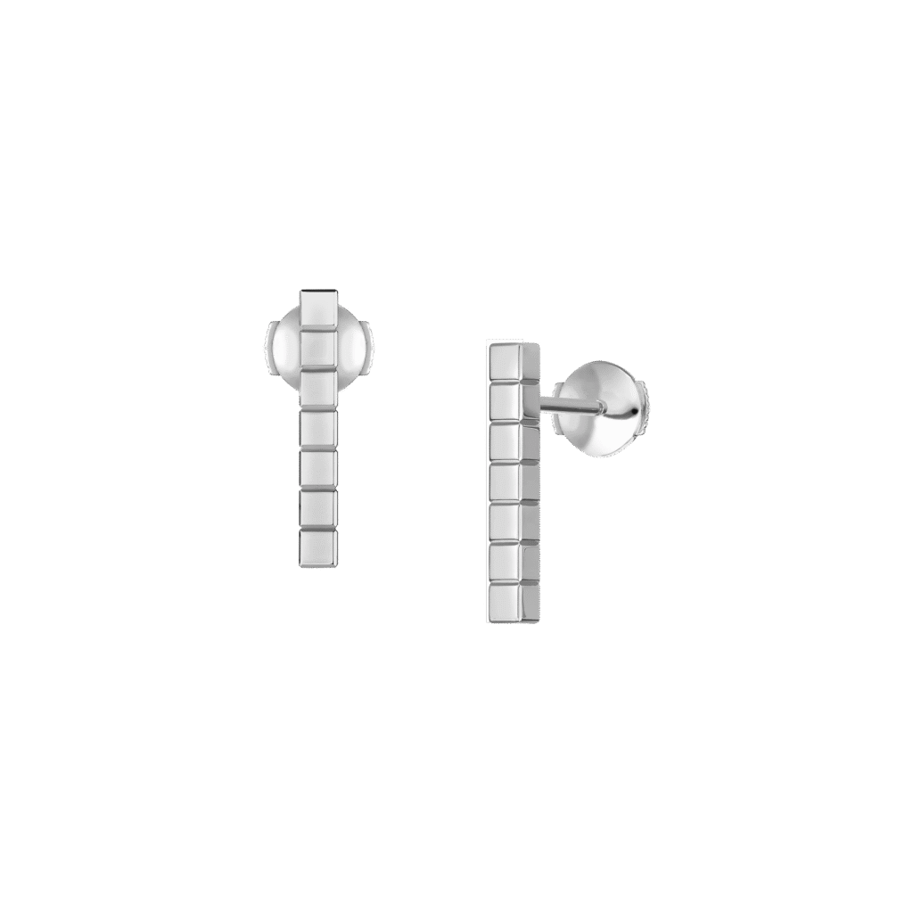 Ice Cube Earrings, Ethical Gold