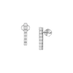 Ice Cube Earrings, Ethical Gold