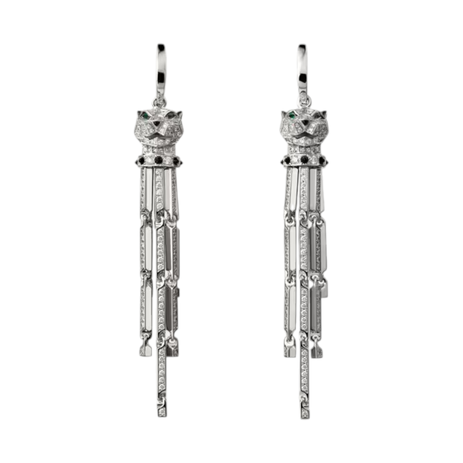 Panthère de Cartier Earrings, Small Model, Paved