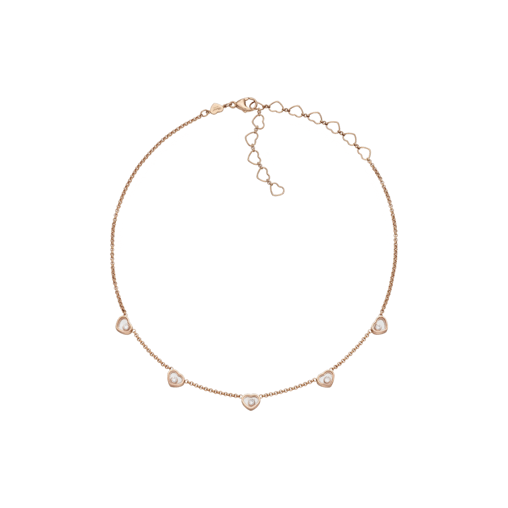 My Happy Hearts Necklace, Ethical Gold, Diamonds