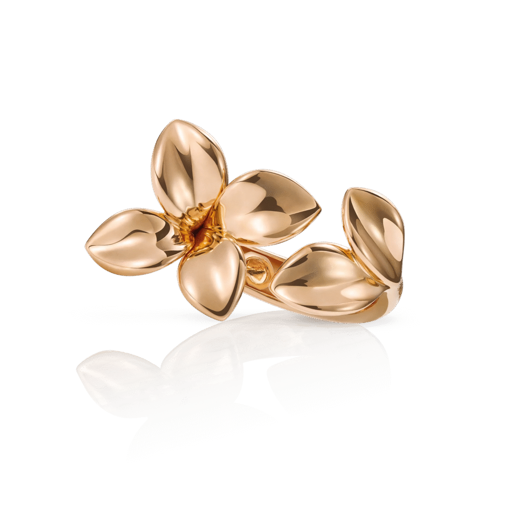 Giardini Segreti Ring, Six Leaves Small Flower Ring