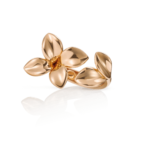 Giardini Segreti Ring, Six Leaves Small Flower Ring