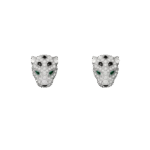 Panthčre de Cartier Stud Earrings, Paved