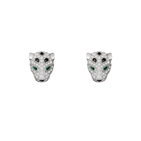 Panthère de Cartier Stud Earrings, Paved