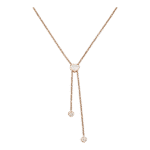 Happy Hearts Tie Necklace, Ethical Gold, Diamonds