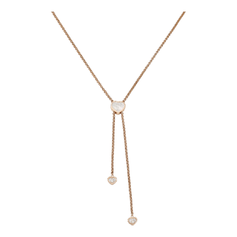 Happy Hearts Tie Necklace, Ethical Gold, Diamonds