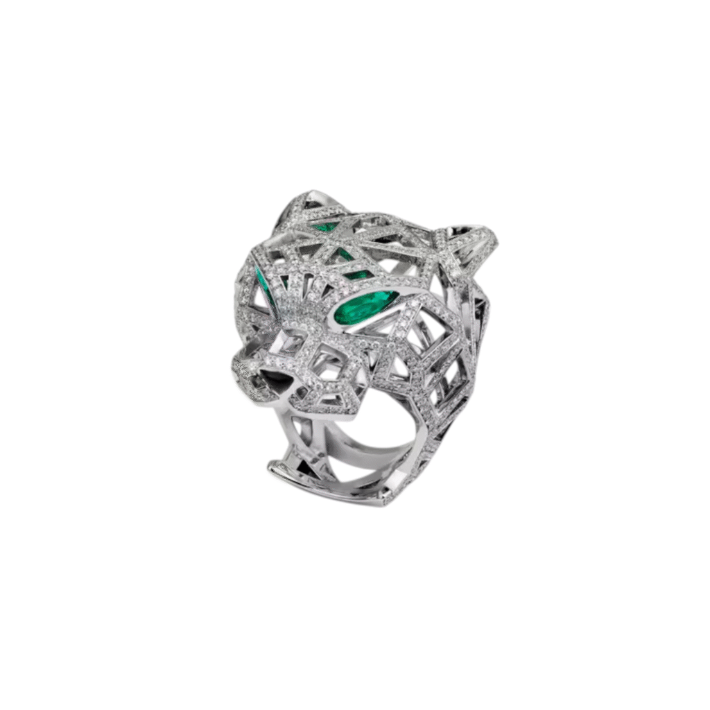 Panthčre de Cartier Ring, Paved