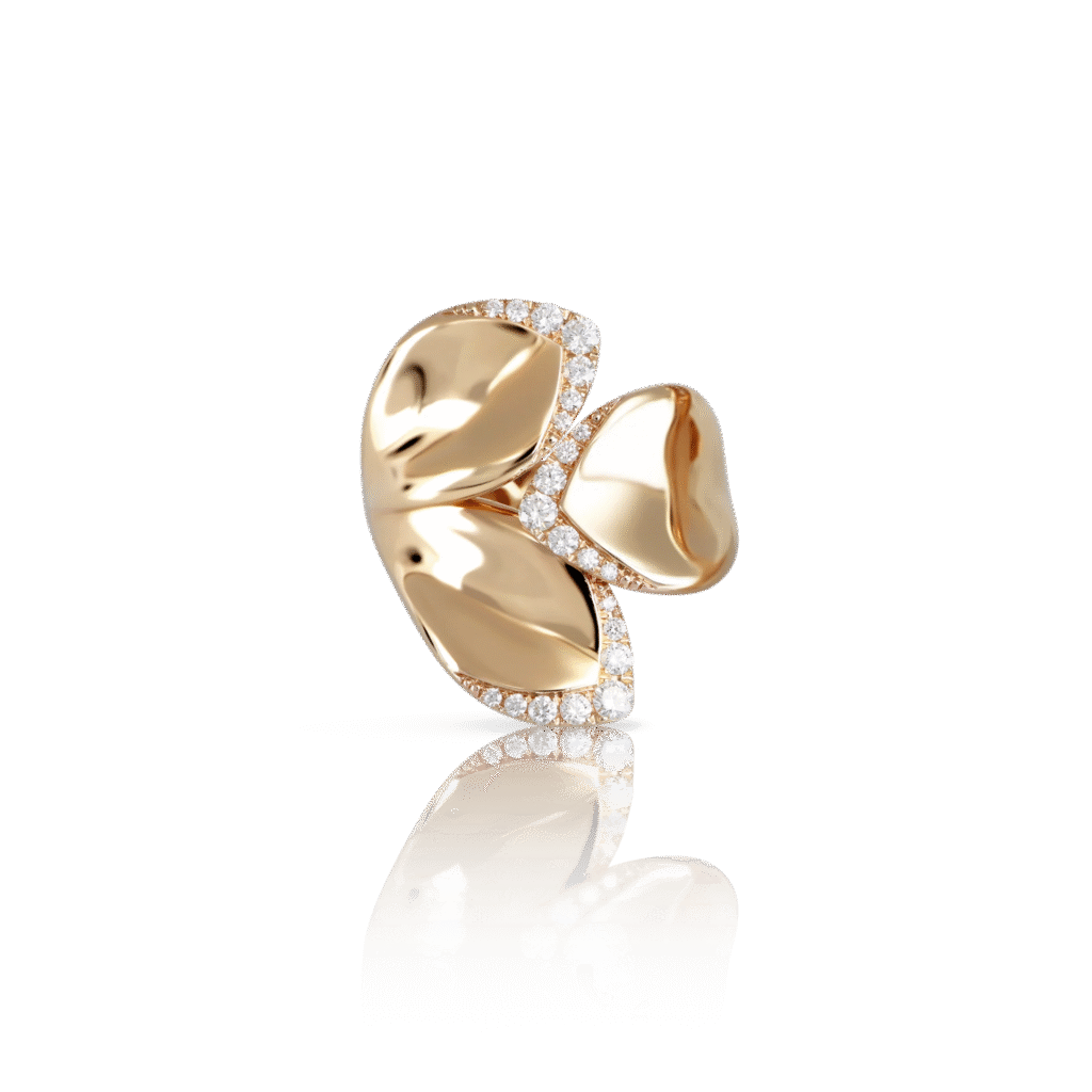 Giardini Segreti Ring,Three Leaves Ring