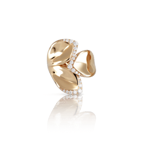 Giardini Segreti Ring,Three Leaves Ring