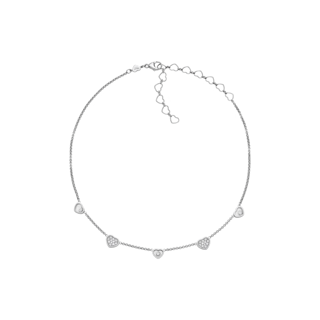 My Happy Hearts Necklace, Ethical Gold, Diamonds