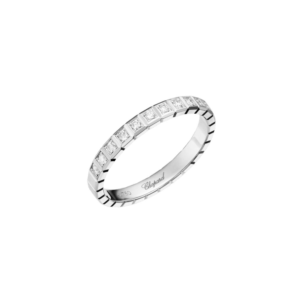 Ice Cube Ring, Ethical Gold, Half-set Diamonds