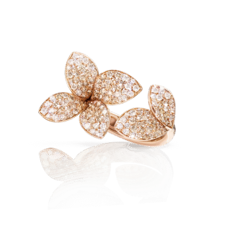 Giardini Segreti Ring, Six Leaves Small Flower