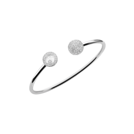 Happy Diamonds Planet Bangle, Ethical White Gold, Diamonds