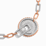 Empire Two-Tone Diamond Statement Collar Necklace - Image 2