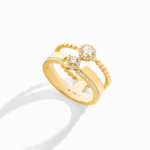 Rock Mix Double-Strand Ring