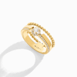 Rock Circle Double-Strand Ring