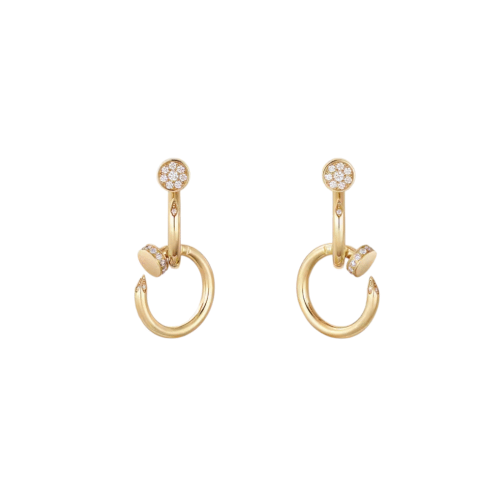 Juste un Clou Earrings, Double, Diamonds